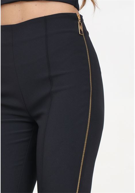 Elegant black trousers for women with side zip ELISABETTA FRANCHI | PA00546E2110